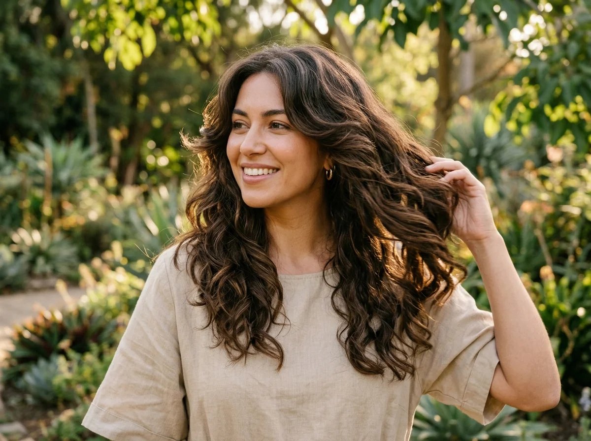 Butterfly haircut shown on different hair lengths and textures