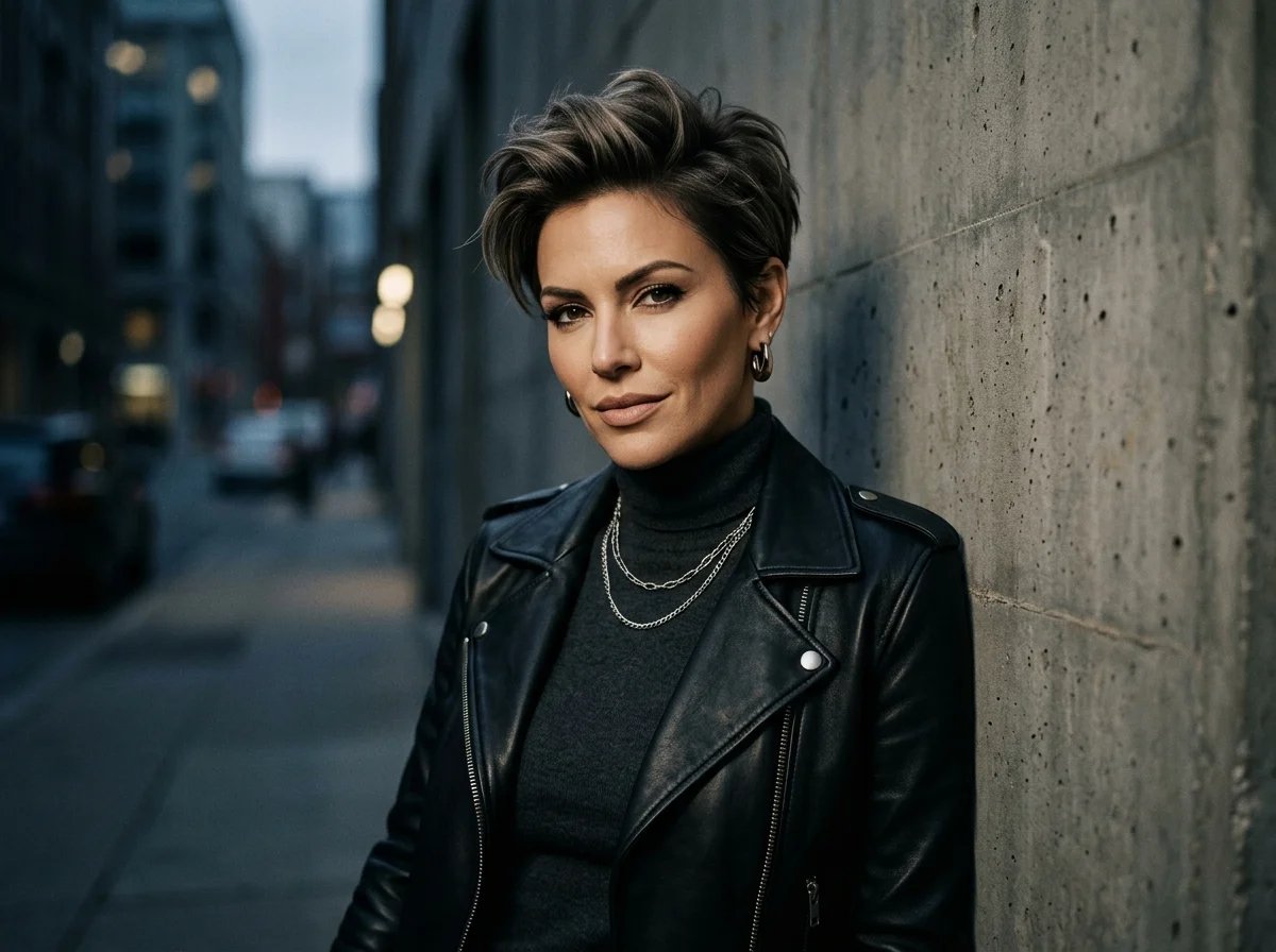 自信的人留著驚豔的精靈短髮