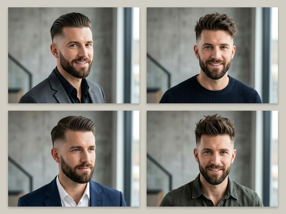 Same undercut styled multiple ways from formal to casual