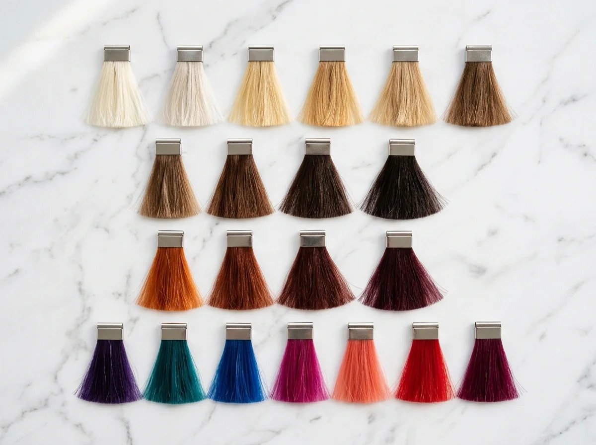 Palette di colori per capelli con oltre 20 tonalità