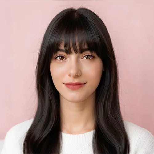 long straight bangs