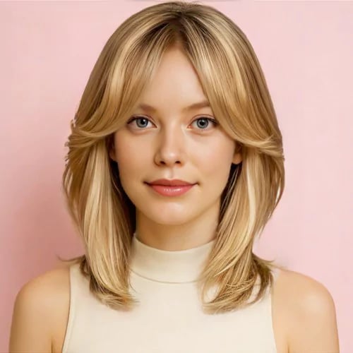 butterfly medium bangs