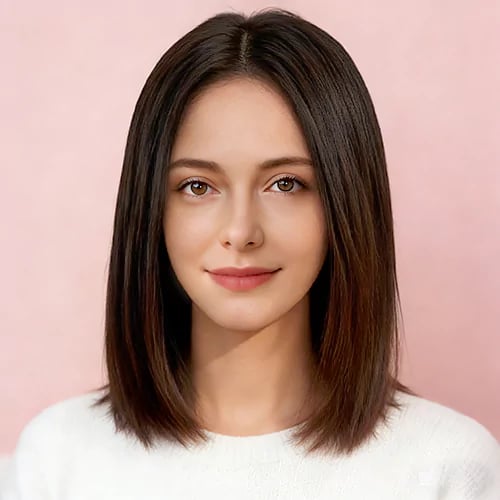 medium straight bob